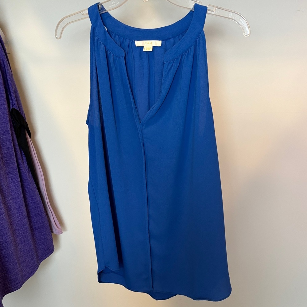 Blue Sleeveless Top